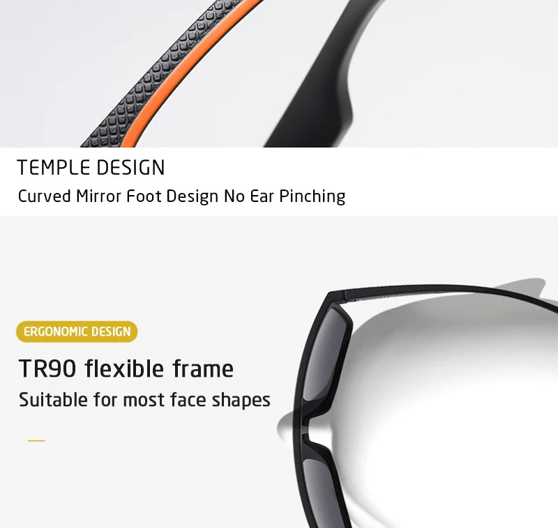 Crixalis Men's Polarized Square Sunglasses ATHLEXES