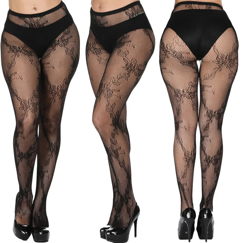 DOIAESKV Plus Size Women Bodystocking Sexy Lingerie Tights ATHLEXES
