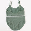 Women Seamless Bras Panties Set Sports Crop Top Briefs ATHLEXES