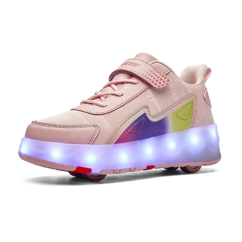 GlowRoller LED Skate Shoes for Kids ATHLEXES