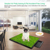 Pet Toilet Litter Box Pad, Potty Training, Synthetic Grass, Mesh Tray for Dogs, Indoor and Outdoor Use, 3 Layers ATHLEXES