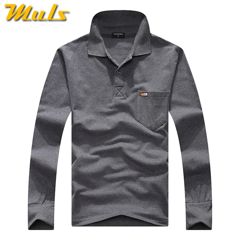 Classic Striped Cotton Polo for Men - Spring & Autumn ATHLEXES