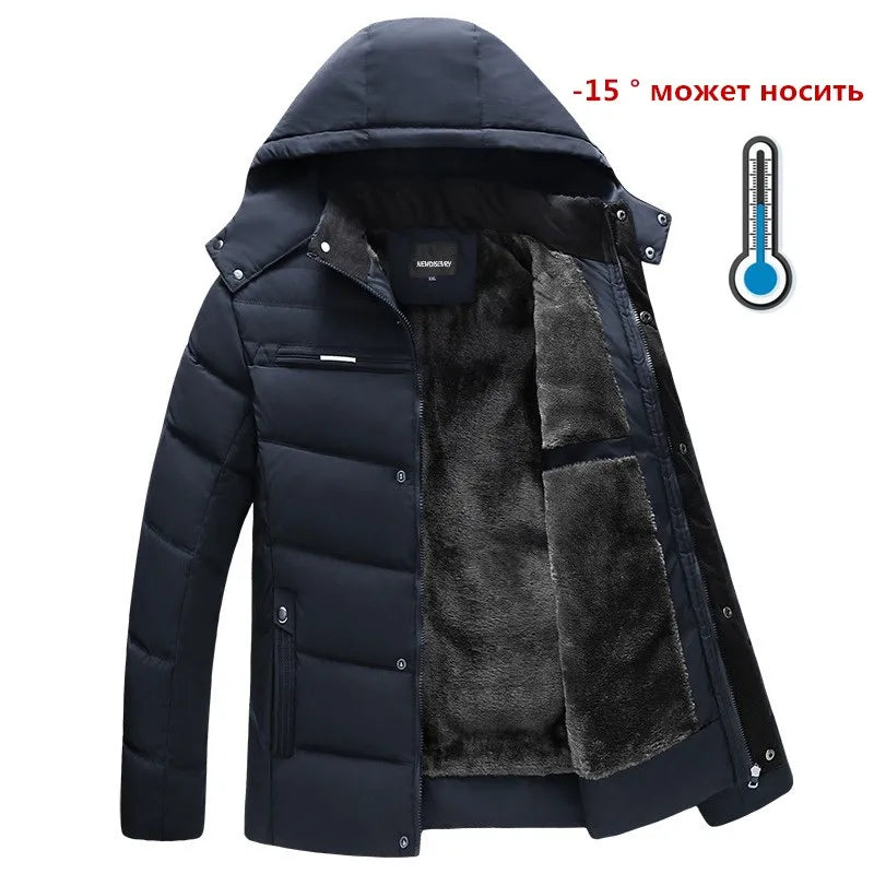 Thick Winter Parka for Men -15 Degree Warm Jacket ATHLEXES