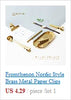 Vintage Brass Bookmark Set for Travelers & Planners ATHLEXES