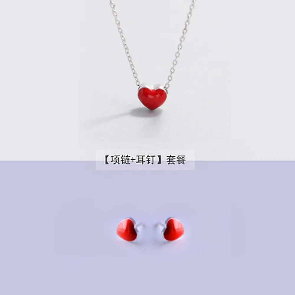 Heartfelt Charm: 925 Silver Jewelry Set for Her ATHLEXES