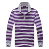 Classic Striped Cotton Polo for Men - Spring & Autumn ATHLEXES