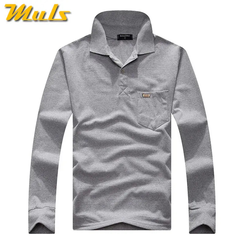 Classic Striped Cotton Polo for Men - Spring & Autumn ATHLEXES