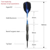 Precision Pro 20g Steel Tip Darts - 3 Pcs Set ATHLEXES