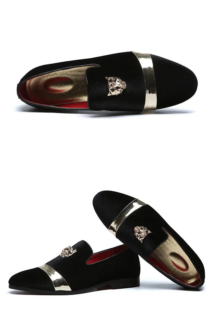 Tiger Gold Elegance Loafers for Men ATHLEXES