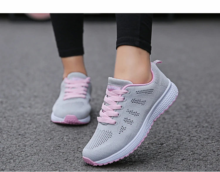 BreezeWalk Women's Fashionable Breathable Mesh Sneakers 2024 ATHLEXES