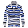 Classic Striped Cotton Polo for Men - Spring & Autumn ATHLEXES