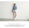 Luxe Linen Long Sleeve Chemisier Femme Blouse for Summer Fashion ATHLEXES