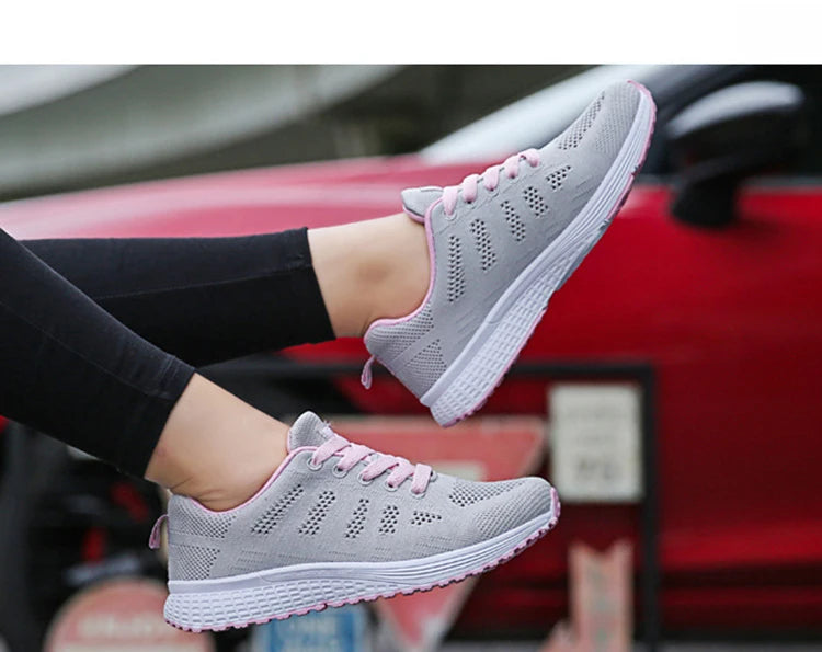BreezeWalk Women's Fashionable Breathable Mesh Sneakers 2024 ATHLEXES