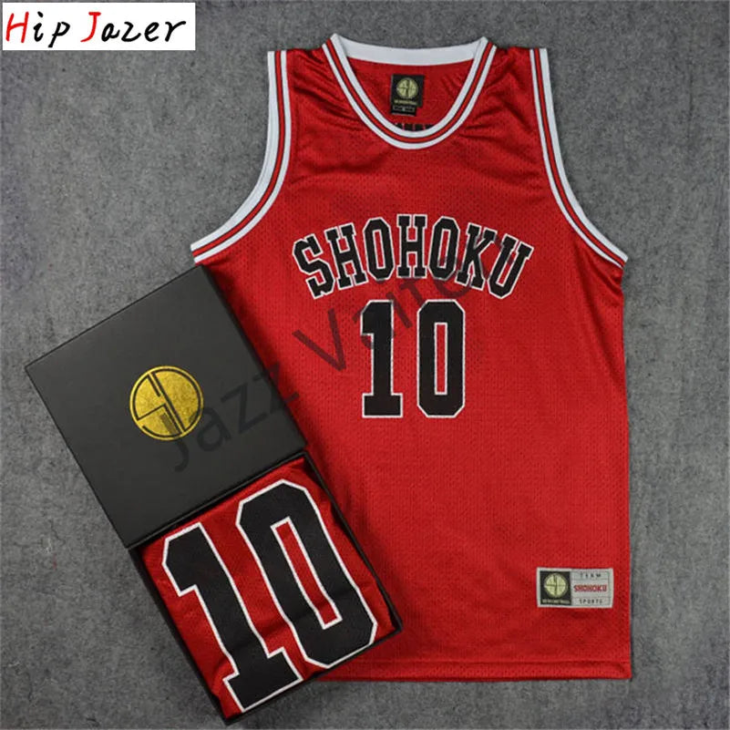 HipJazer Slam Cosplay Basketball Jersey Set - Shohoku Style ATHLEXES
