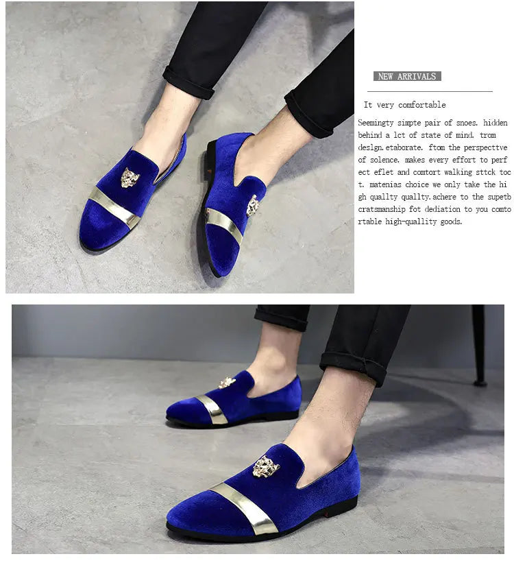 Tiger Gold Elegance Loafers for Men ATHLEXES