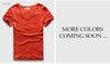 VogueFit Solid Cotton V-Neck Slim Fit T-Shirt for Men ATHLEXES