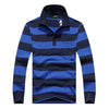 Classic Striped Cotton Polo for Men - Spring & Autumn ATHLEXES