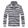 Classic Striped Cotton Polo for Men - Spring & Autumn ATHLEXES