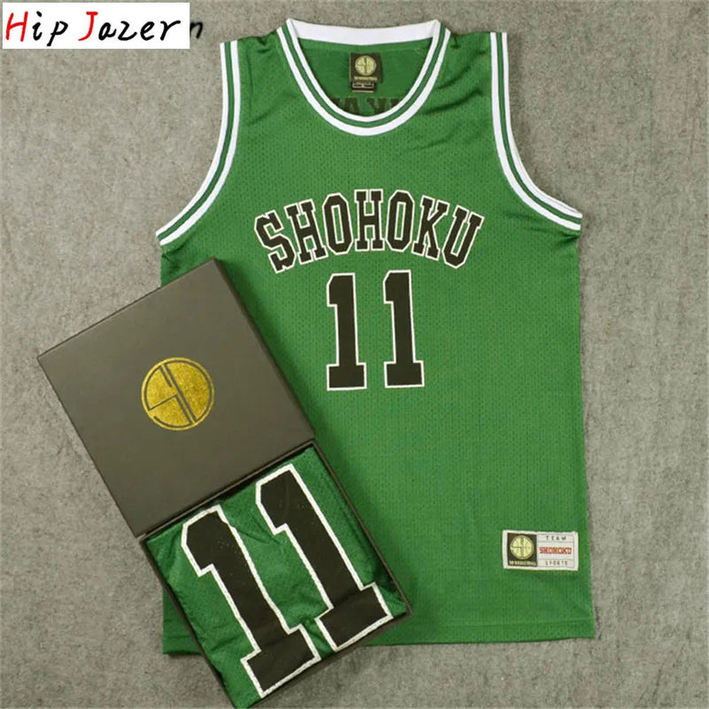 HipJazer Slam Cosplay Basketball Jersey Set - Shohoku Style ATHLEXES