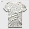 VogueFit Solid Cotton V-Neck Slim Fit T-Shirt for Men ATHLEXES