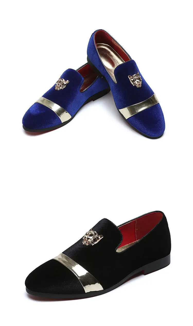 Tiger Gold Elegance Loafers for Men ATHLEXES