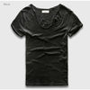 VogueFit Solid Cotton V-Neck Slim Fit T-Shirt for Men ATHLEXES
