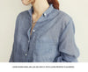 Luxe Linen Long Sleeve Chemisier Femme Blouse for Summer Fashion ATHLEXES