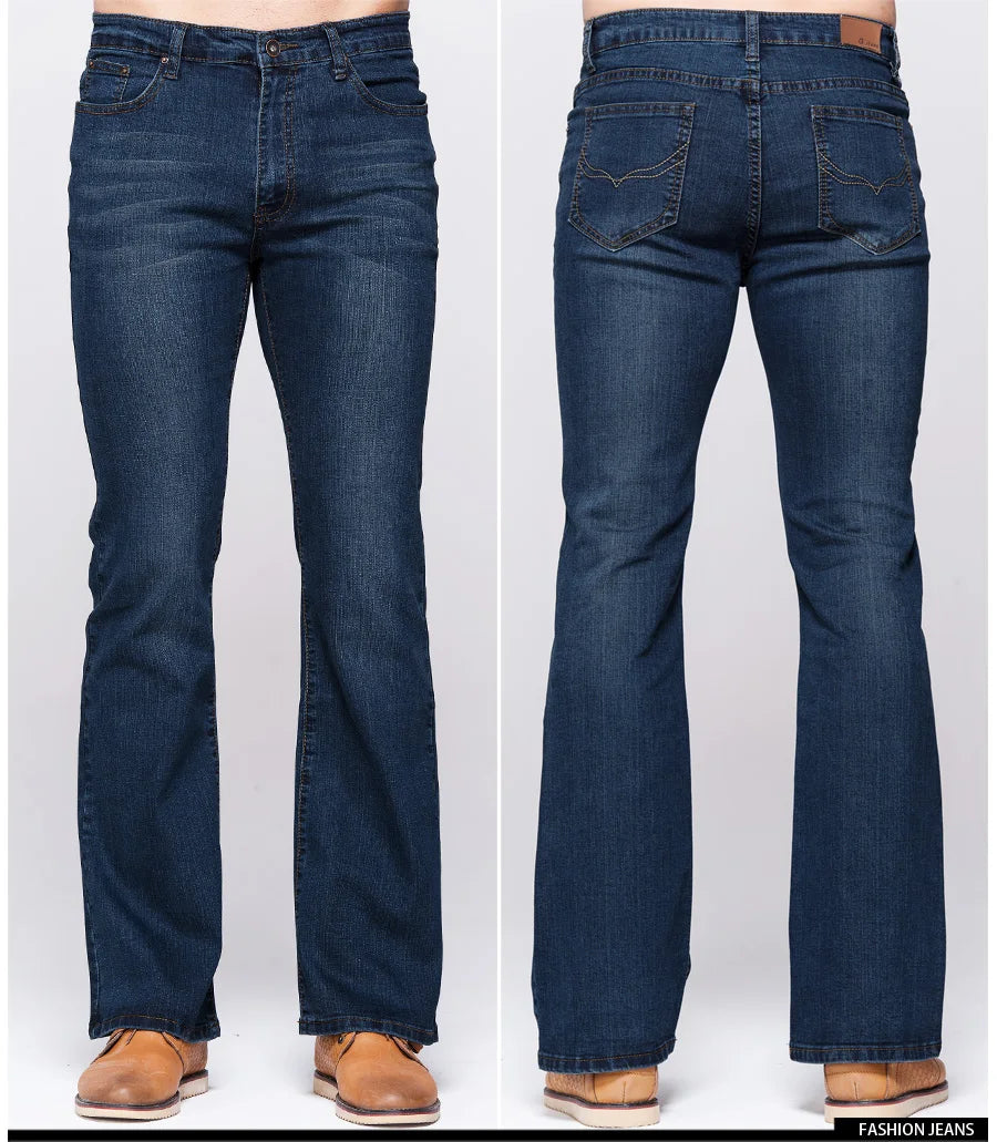 LGRG Men's Classic Slim Boot Cut Jeans ATHLEXES
