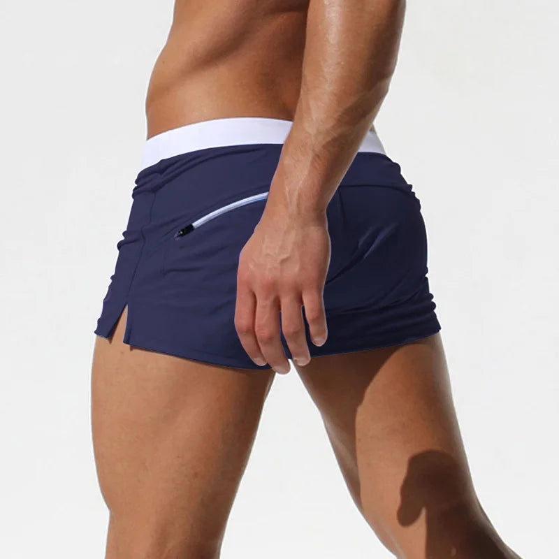 AquaStyle Low Waist Surf Trunks for Men ATHLEXES