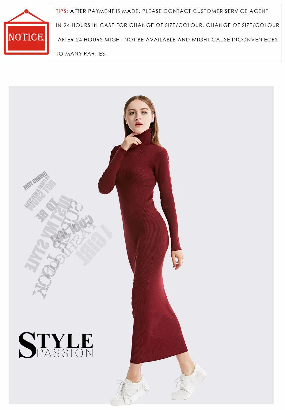 Turtleneck Knit Sheath Dress ATHLEXES