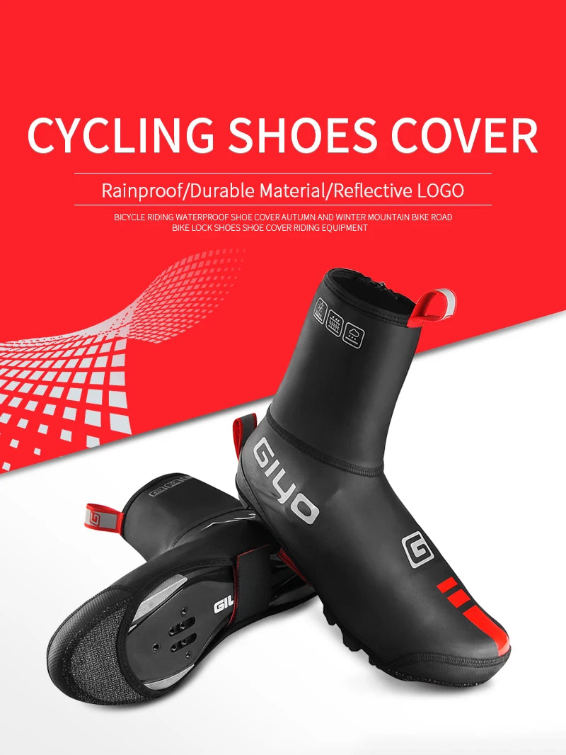 GIYO Waterproof Windproof Fleece Cycling Overshoes for Winter Ride ATHLEXES
