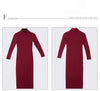 Turtleneck Knit Sheath Dress ATHLEXES