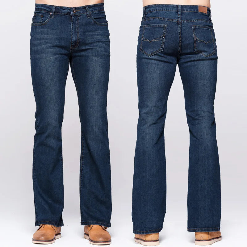 LGRG Men's Classic Slim Boot Cut Jeans ATHLEXES
