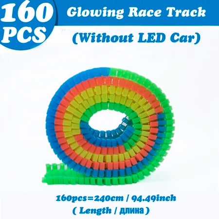 GlowTrack DIY Racing Cars with Colorful Lights ATHLEXES