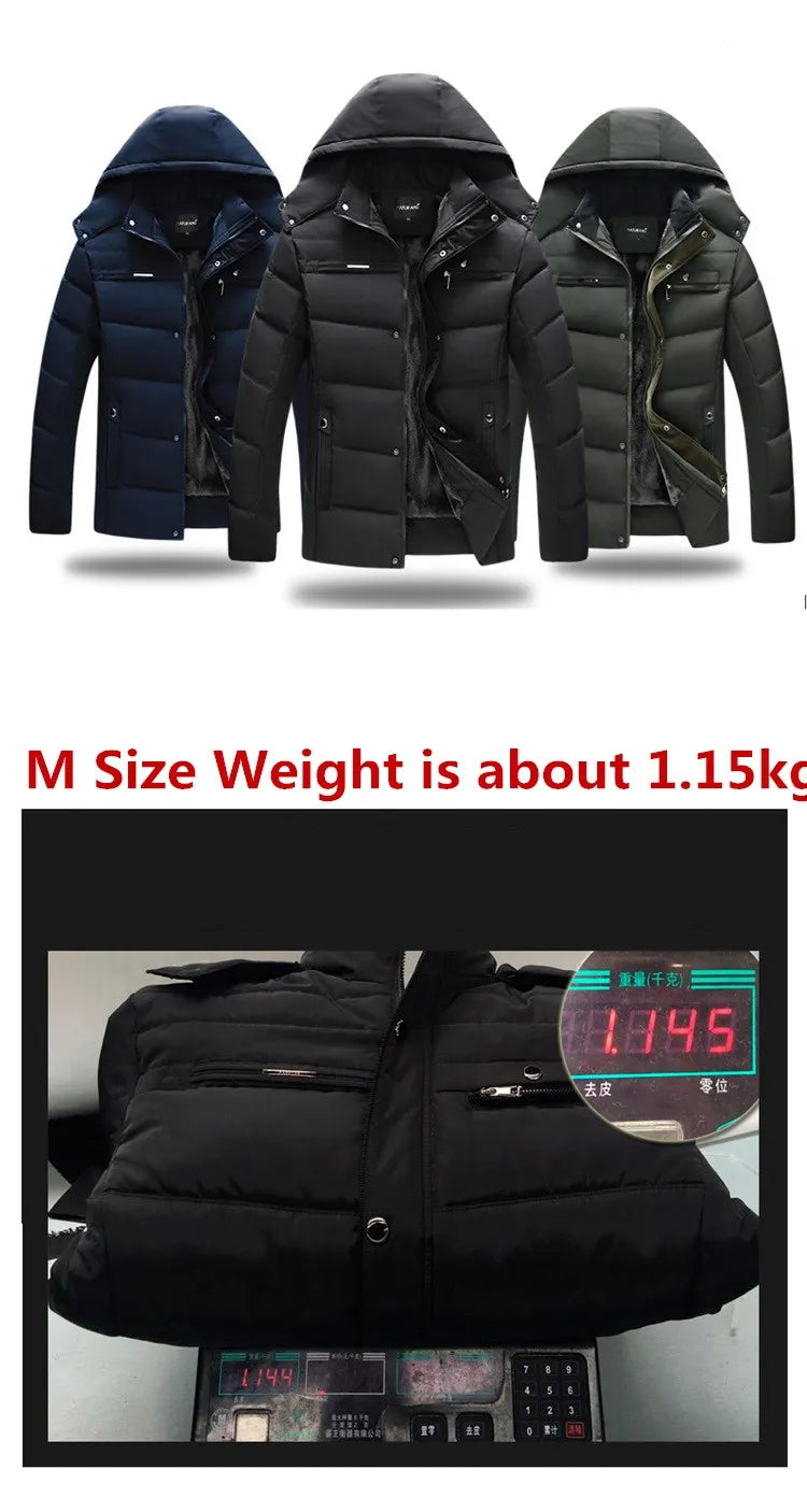 Thick Winter Parka for Men -15 Degree Warm Jacket ATHLEXES
