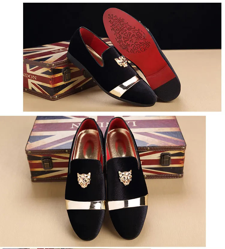 Tiger Gold Elegance Loafers for Men ATHLEXES