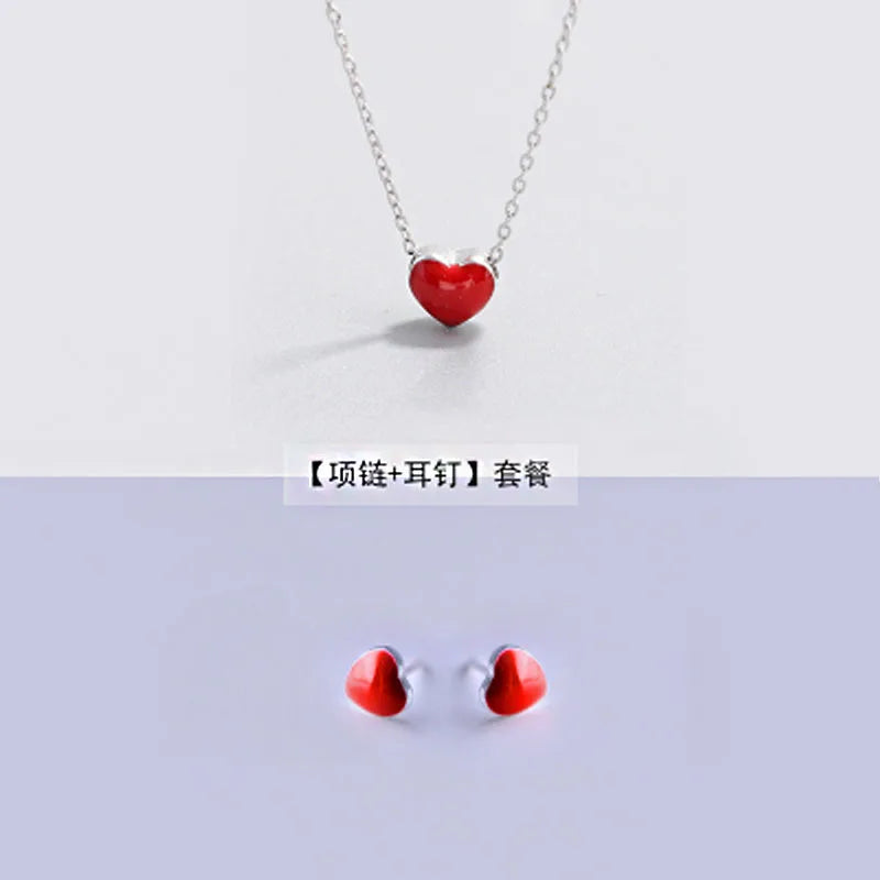 Heartfelt Charm: 925 Silver Jewelry Set for Her ATHLEXES