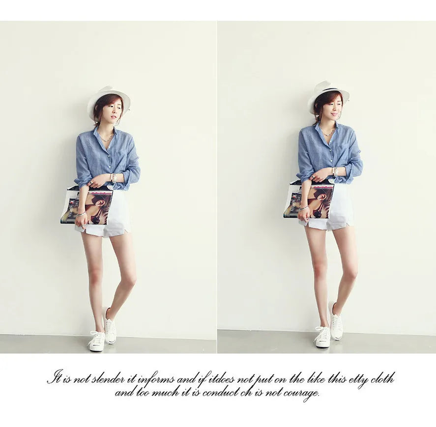 Luxe Linen Long Sleeve Chemisier Femme Blouse for Summer Fashion ATHLEXES