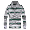 Classic Striped Cotton Polo for Men - Spring & Autumn ATHLEXES