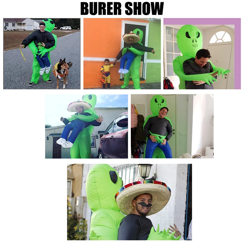 ET-Aliens Inflatable Monster Costume for All Ages ATHLEXES