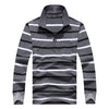 Classic Striped Cotton Polo for Men - Spring & Autumn ATHLEXES