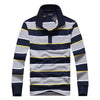 Classic Striped Cotton Polo for Men - Spring & Autumn ATHLEXES