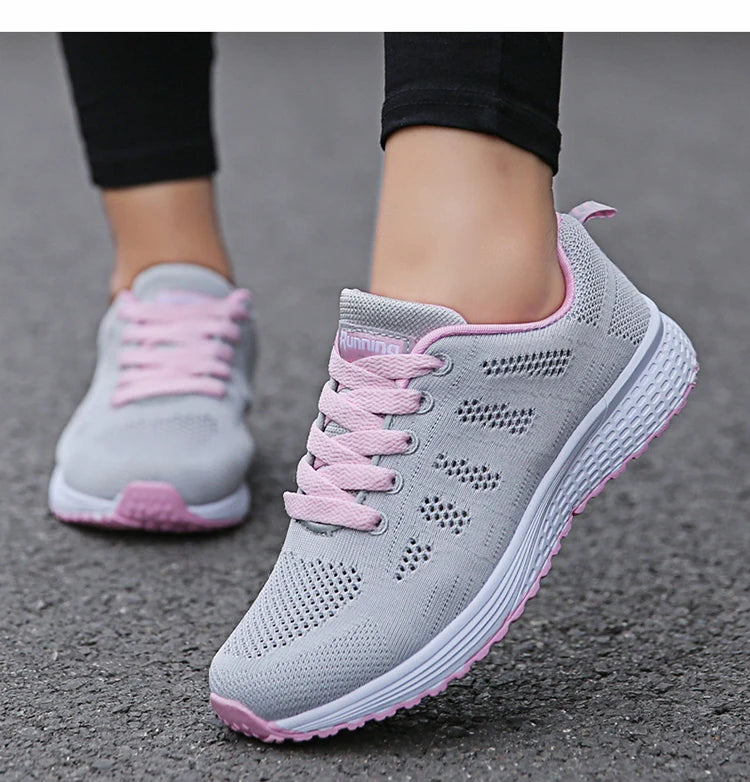 BreezeWalk Women's Fashionable Breathable Mesh Sneakers 2024 ATHLEXES