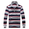 Classic Striped Cotton Polo for Men - Spring & Autumn ATHLEXES