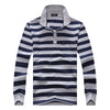 Classic Striped Cotton Polo for Men - Spring & Autumn ATHLEXES