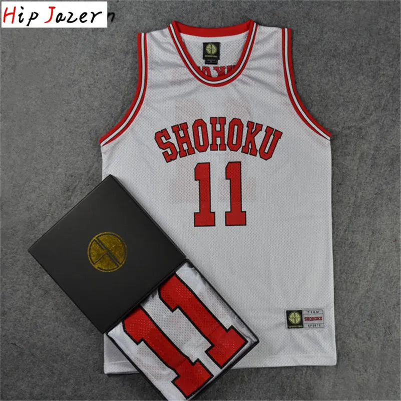 HipJazer Slam Cosplay Basketball Jersey Set - Shohoku Style ATHLEXES