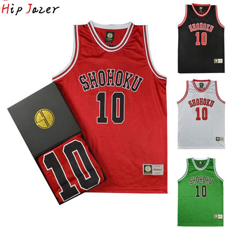 HipJazer Slam Cosplay Basketball Jersey Set - Shohoku Style ATHLEXES