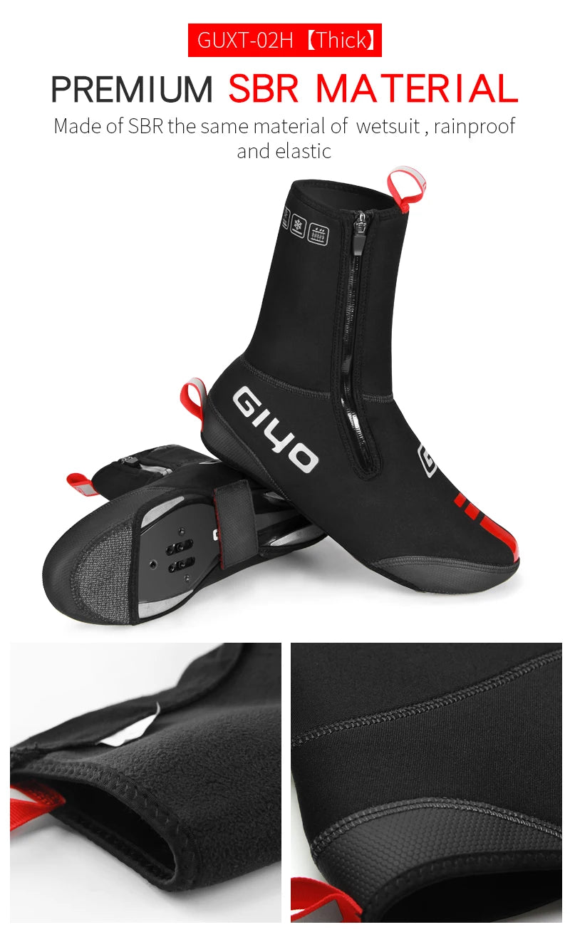 GIYO Waterproof Windproof Fleece Cycling Overshoes for Winter Ride ATHLEXES