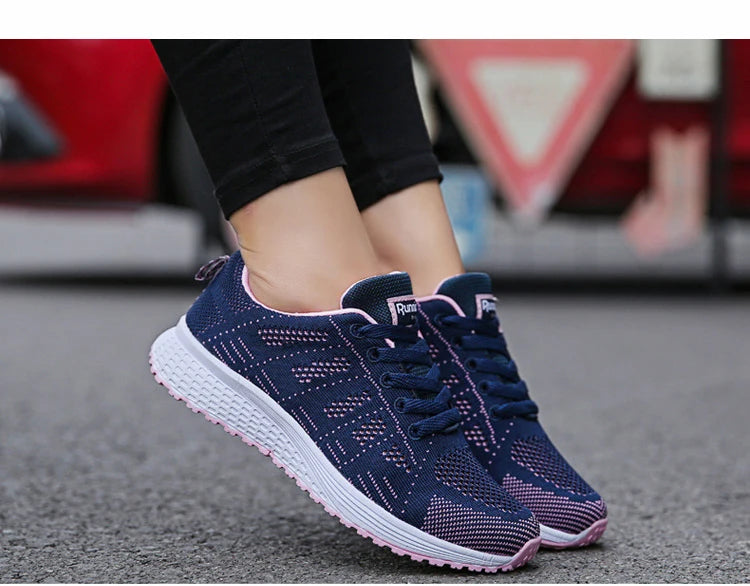 BreezeWalk Women's Fashionable Breathable Mesh Sneakers 2024 ATHLEXES