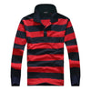 Classic Striped Cotton Polo for Men - Spring & Autumn ATHLEXES